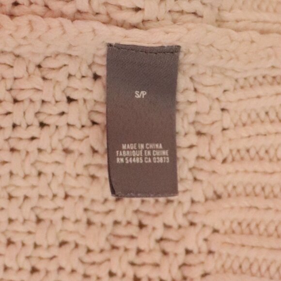 Aerie Womens White Sz S Cable Knit Crewneck Pullover Long Sleeve Ribbed Sweater - Picture 9 of 12